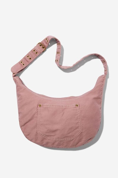 Bowie Crescent Cross Body Bag, CUPID PINK CANVAS