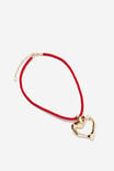 Cord Pendant Necklace, UP XL RED HEART - alternate image 1