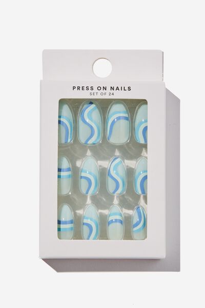 Press On Nails, WARPED LINES BLUE