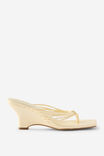 Romy Wedge, PALE YELLOW PU - example image 1