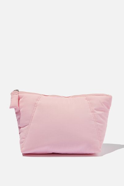 Large Soft Volume Cosmetic Case, RETRO PINK