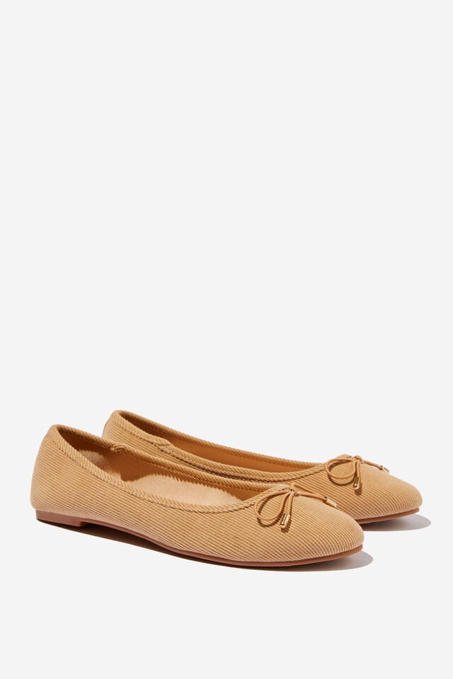 Emma Bow Ballerina, CAMEL CORD