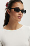 Slim Abby Rectangle Sunglasses, BLACK - alternate image 1