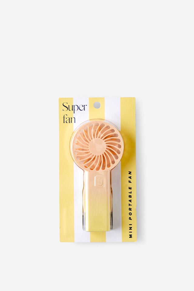 Mini Portable Fan, LEMON/PEACH