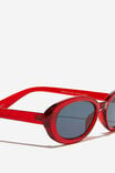 Ophelia Oval Sunglasses, SCARLET RED - alternate image 2