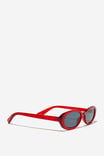 Ophelia Oval Sunglasses, SCARLET RED - alternate image 3