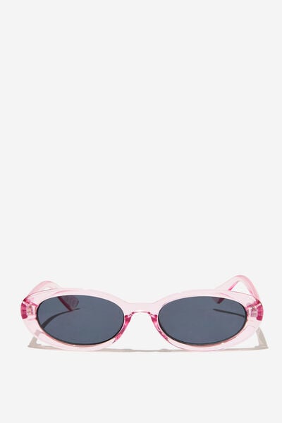 Ophelia Oval Sunglasses, PINK