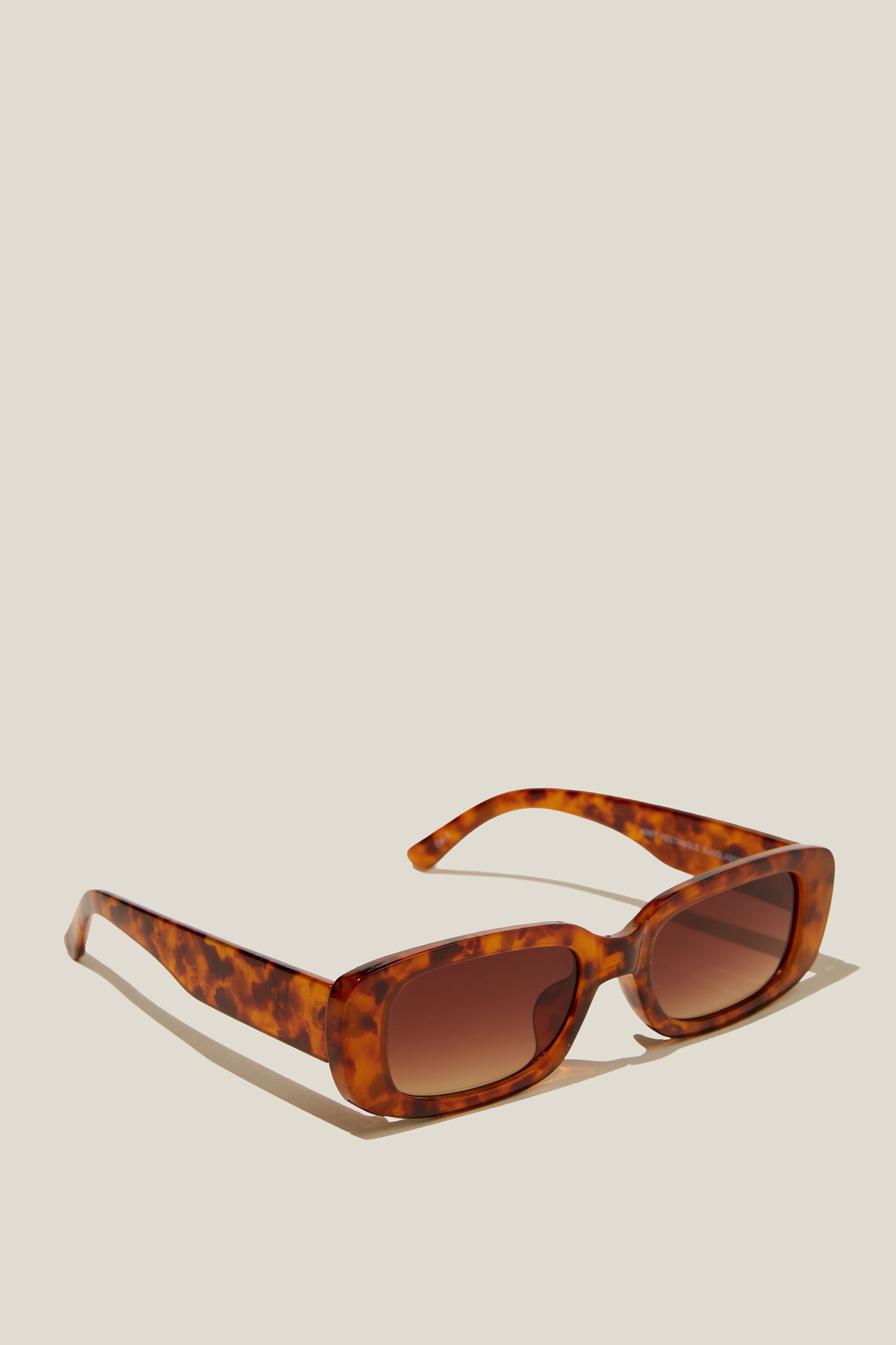 Giada Rectangle Sunglasses | Salted Caramel & Brown Polarized | DIFF Eyewear