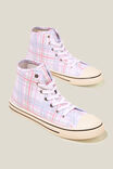 Harlow High Top, ORCHID CHECK - alternate image 2