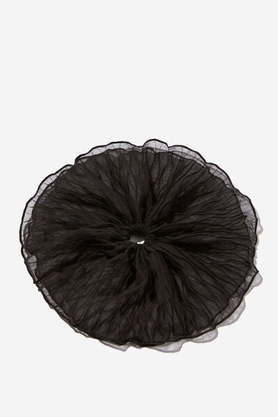 Stella Scrunchie, BLACK TEXTURE