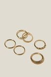 Multipack Rings, GOLD PLATED CLASSIC - alternate image 1