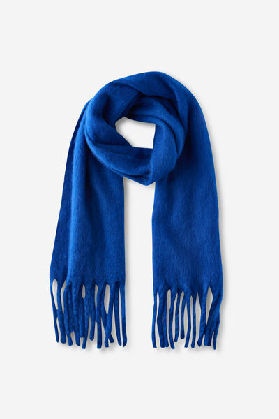 Luxe Tassel Scarf, SOVEREIGN BLUE