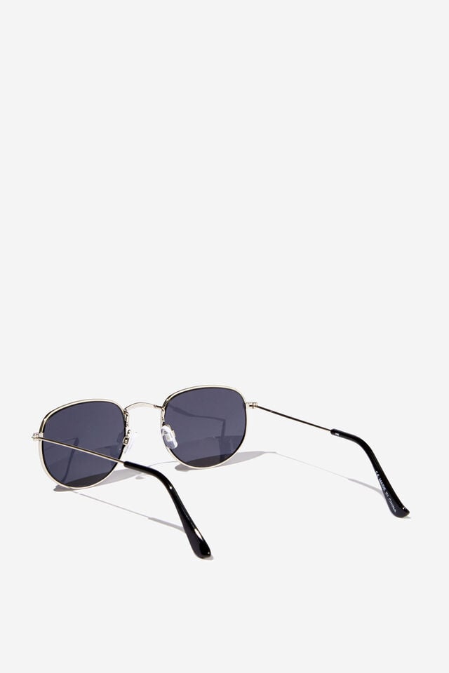 Maria Metal Sunglasses, SILVER/BLACK