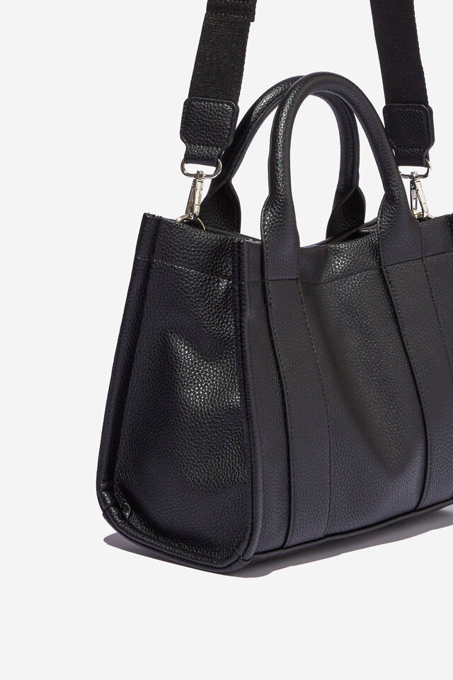The Midi Stand By Tote, BLACK PEBBLE