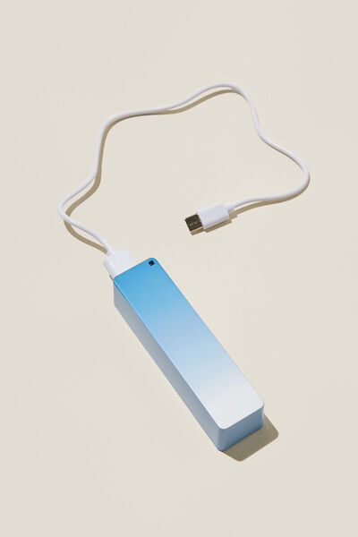 Charge On The Go Power Bank, BLUE OMBRE