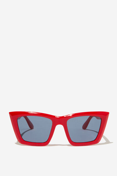 Remi Cat Eye Sunglasses, SCARLET RED