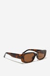 Abby Rectangle Sunglasses, DEEP TORT - alternate image 3