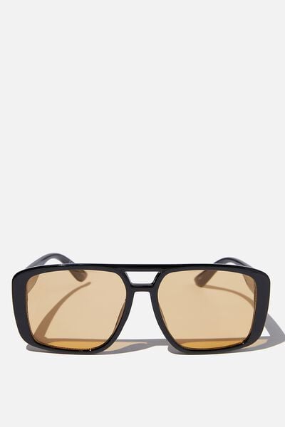 Bella Aviator Sunglasses, BLACK/ORANGE