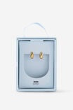 Select Color: GOLD SMALL TAPERED HUGGIE HOOP