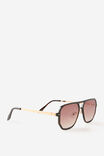 Mikayla Aviator Sunglasses, DEEP TORT/BROWN GRADIENT - example image 3