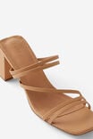 Eden Strappy Block Heel Mule, CAMEL SMOOTH - alternate image 2