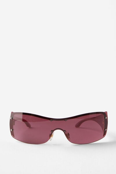 Simi Shield Sunglasses, BERRY GRADIENT