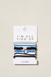 All Tied Up Hair Tie Pack, BLUE - alternate image 2