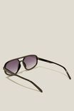 Ainsley Aviator Sunglasses, BLACK - alternate image 3