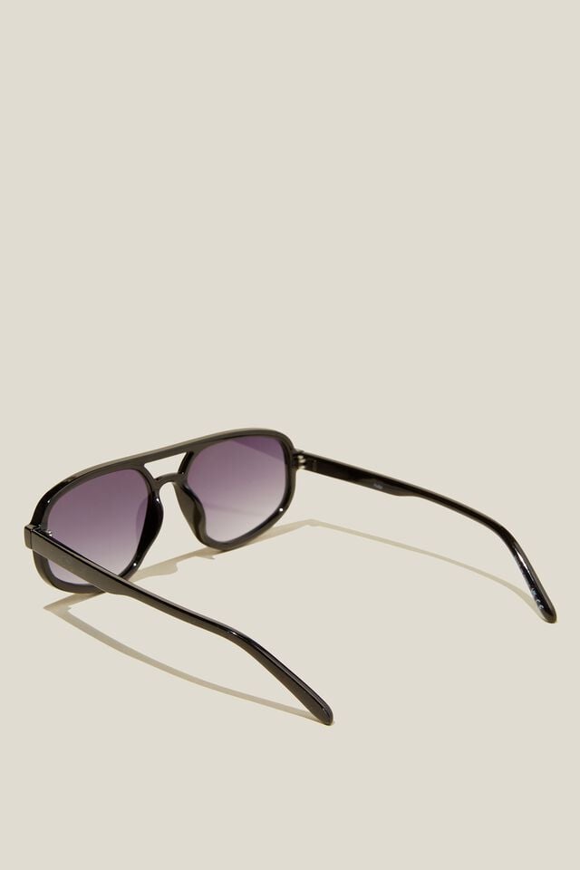 Ainsley Aviator Sunglasses, BLACK