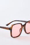 Georgia Oversized Square Sunglasses, DEEP TORT/LIGHT PINK - example image 2
