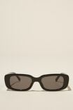 Óculos de Sol - Abby Rectangle Sunglasses, BLACK - vista alternativa 1