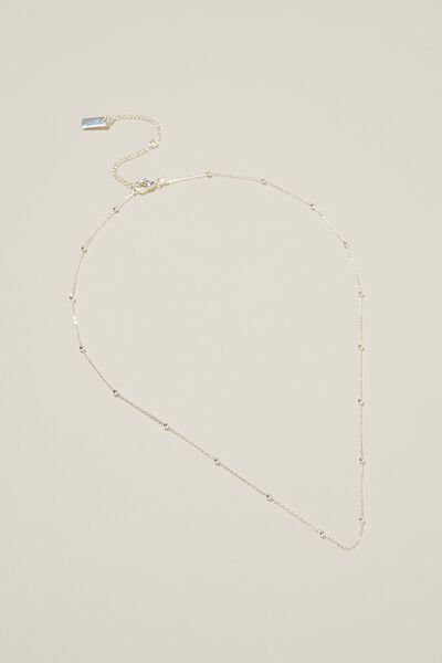 Bijouterias - Fine Chain Necklace, SILVER PLATED FINE SATELLITE