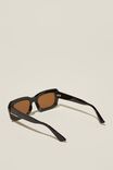 Miles Square Sunglasses, BLACK - alternate image 3