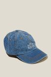 Classic Dad Cap - Vacation Personalised, WASHED DENIM/SURFERS BLUE - alternate image 4