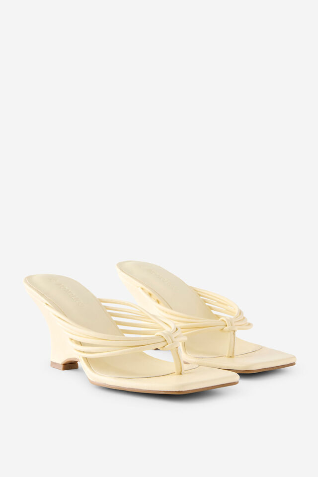 Romy Wedge, PALE YELLOW PU