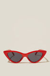 Erica Cateye Sunglasses, SCARLET RED - alternate image 1