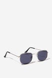 Maria Metal Sunglasses, SILVER/BLACK - alternate image 2