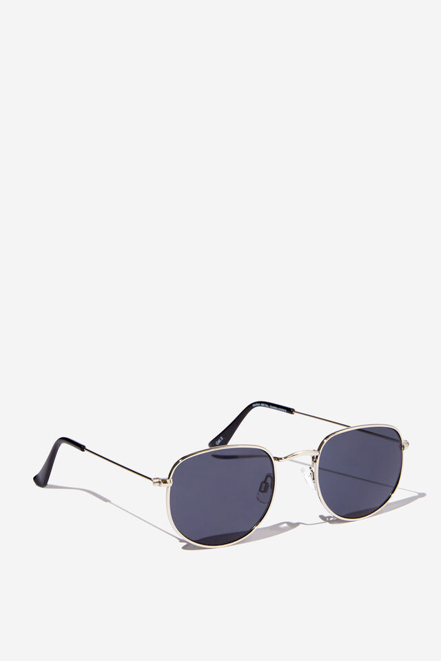 Maria Metal Sunglasses, SILVER/BLACK