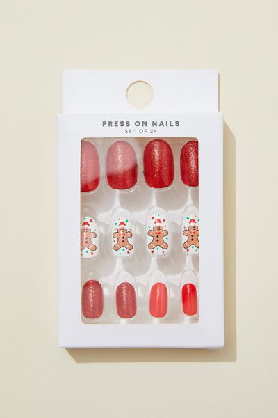 Press On Nails, RED GINGERBREAD