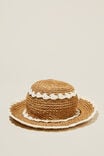 Emme Straw Bucket Hat, NATURAL - alternate image 1