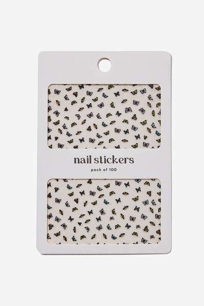 Nail Stickers, BUTTERFLIES MULTI