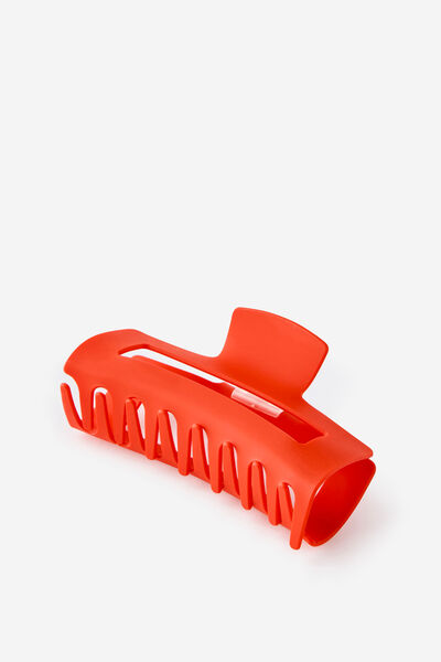 Acess&oacute;rio de cabelo - Extra Large Amber Hair Claw, MATTE RED