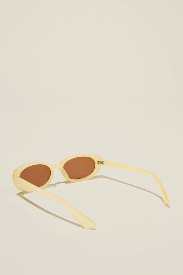Ophelia Oval Sunglasses, DAISY YELLOW