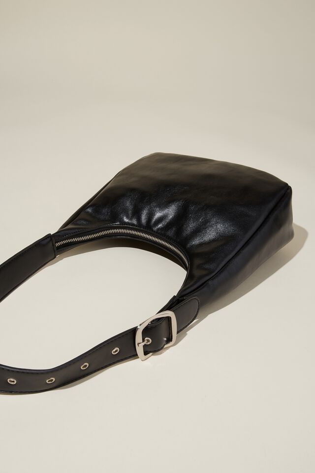 Amelia Shoulder Bag, BLACK