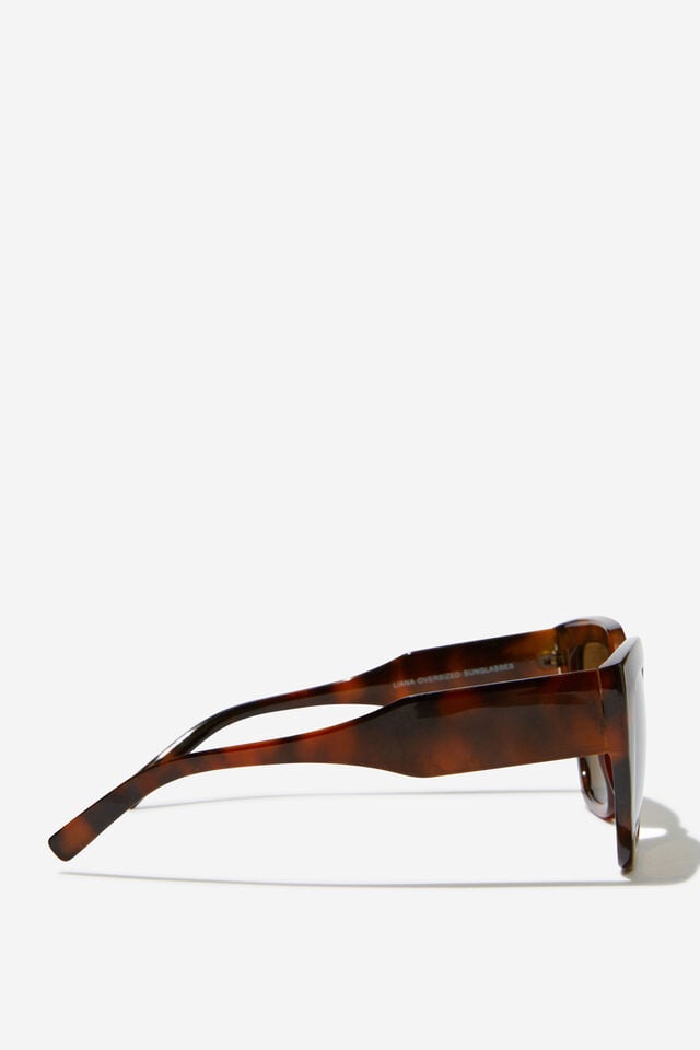 Liana Oversized Sunglasses, TORT