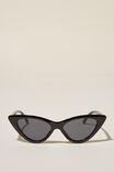 Erica Cateye Sunglasses, BLACK - alternate image 1