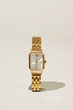 Classic Watch, GOLD PLATED RECTANGLE LINK BAND - alternate image 3