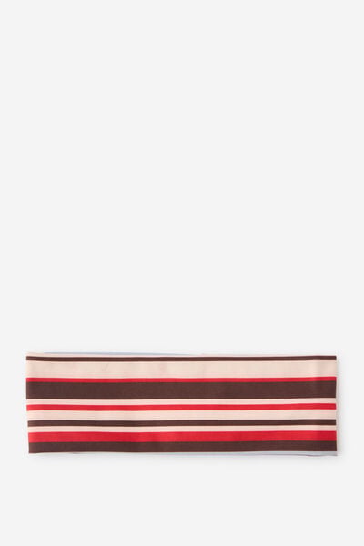 Soft Headband, RED STRIPE