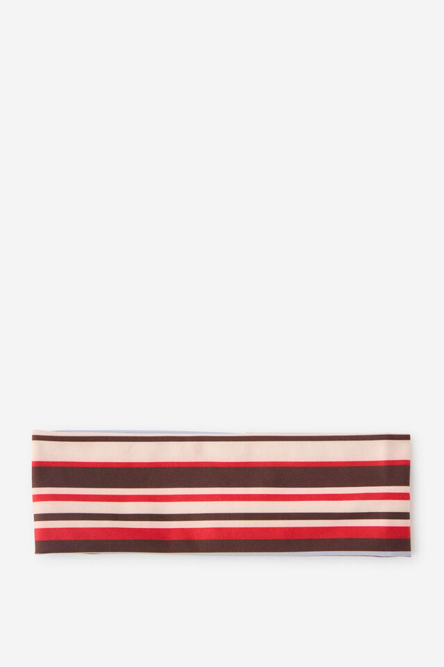 Soft Headband, RED STRIPE