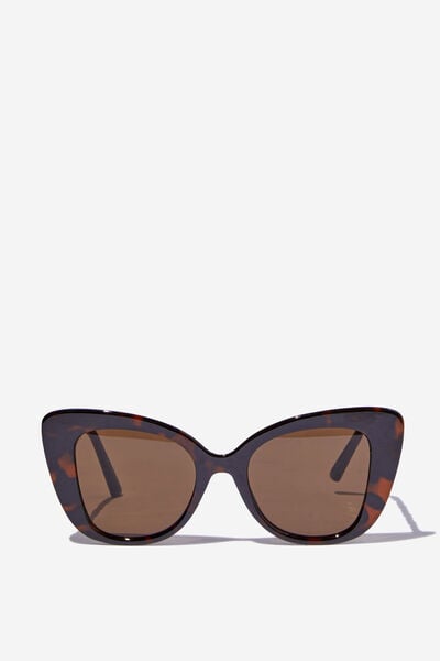 Taniesha Oversized Sunglasses, TORT/GOLD